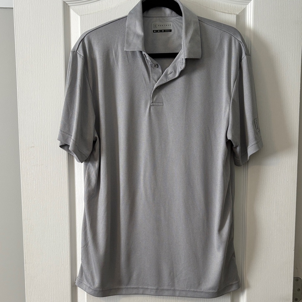 PGA Tour Men's Polo Shirt in Light Gray